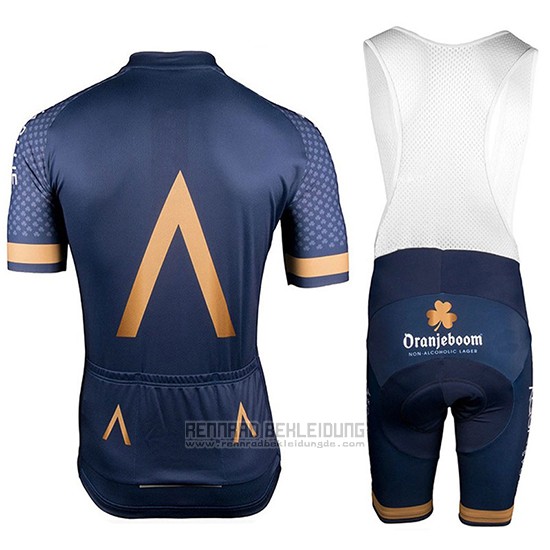 2018 Fahrradbekleidung Aqua Blue Sport Trikot Kurzarm und Tragerhose